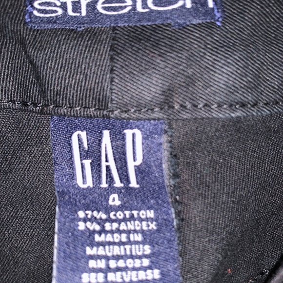 Long black denim front split skirt - Picture 4 of 4